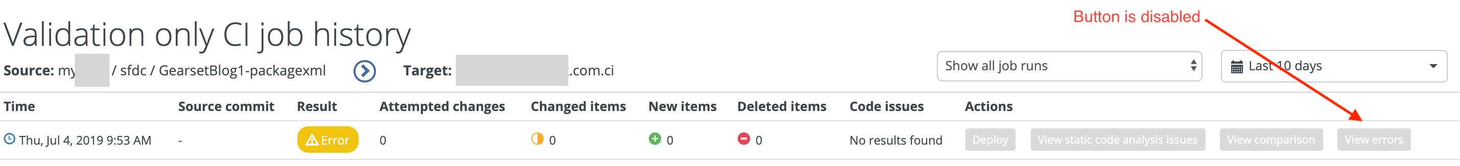 Sometimes there appears to be no errors associated with the job run.